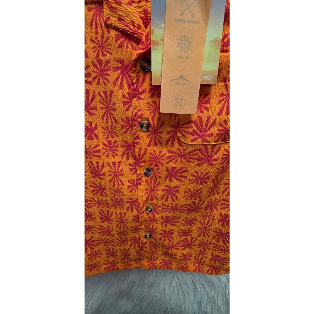 Sovereign Code Big Boys Printed Seersucker Short-Sleeve Button-Down Shirt Size 5 - Picture 7 of 9
